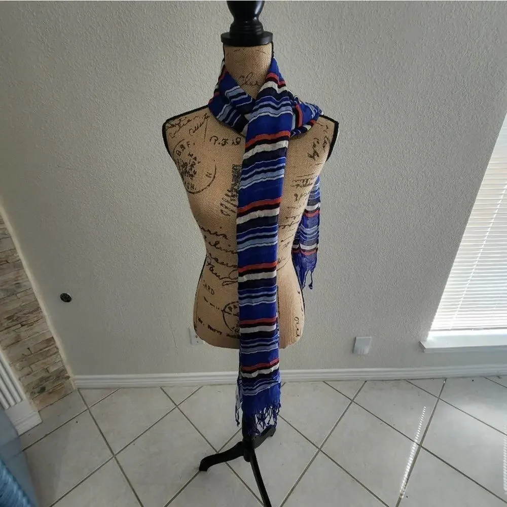 TALBOTS striped‎ long scarf